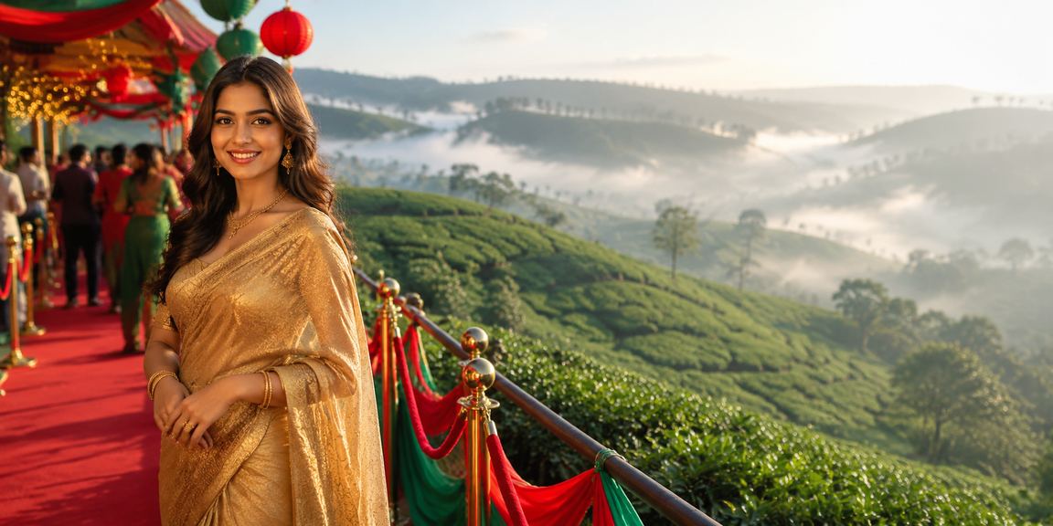 সিলেটে শাড়ি পরা ব্যবহারকারী ক্রিকেট বেটিংয়ে মনোযোগ দিচ্ছেন